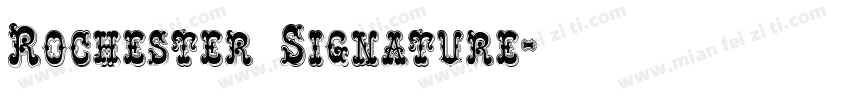 Rochester Signature字体转换